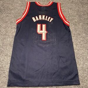Vintage 90s Champion Charles‎ Barkley #4 HOUSTON ROCKETS NBA Youth Size Large